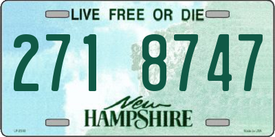 NH license plate 2718747