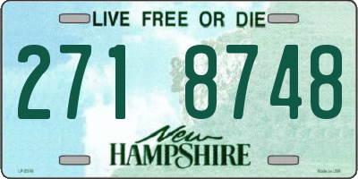 NH license plate 2718748