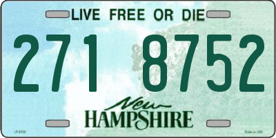 NH license plate 2718752