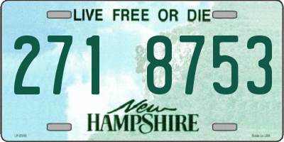 NH license plate 2718753