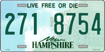 NH license plate 2718754