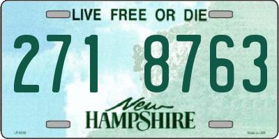 NH license plate 2718763