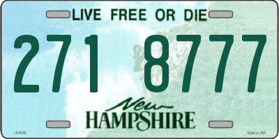 NH license plate 2718777