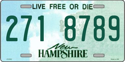 NH license plate 2718789