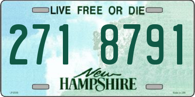 NH license plate 2718791