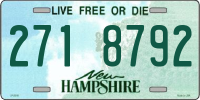 NH license plate 2718792