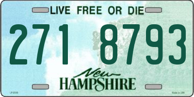 NH license plate 2718793