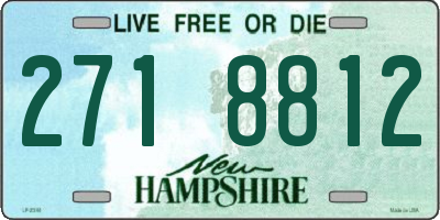 NH license plate 2718812