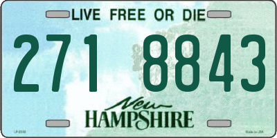 NH license plate 2718843