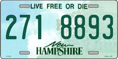 NH license plate 2718893