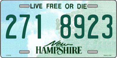 NH license plate 2718923