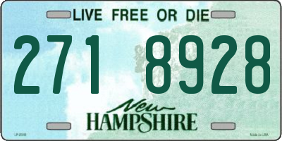 NH license plate 2718928