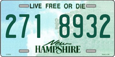 NH license plate 2718932