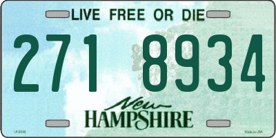 NH license plate 2718934