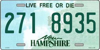NH license plate 2718935