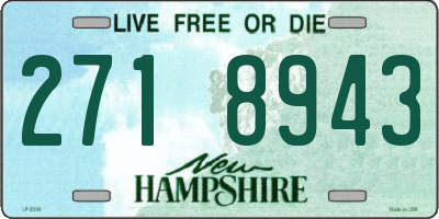 NH license plate 2718943