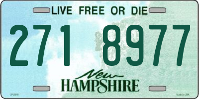 NH license plate 2718977