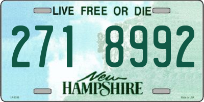 NH license plate 2718992