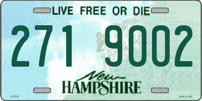 NH license plate 2719002