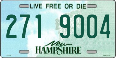 NH license plate 2719004