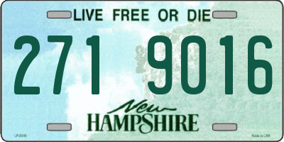 NH license plate 2719016