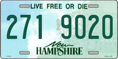 NH license plate 2719020