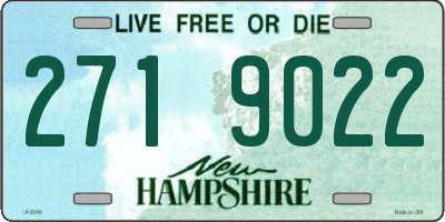 NH license plate 2719022