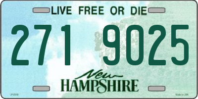 NH license plate 2719025