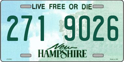 NH license plate 2719026