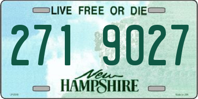 NH license plate 2719027