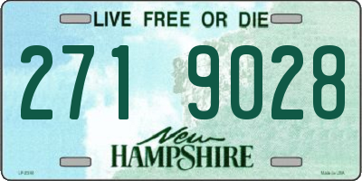 NH license plate 2719028