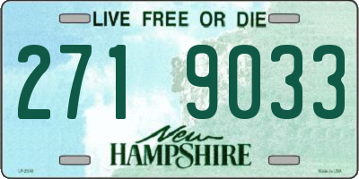 NH license plate 2719033