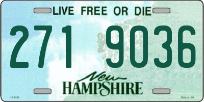 NH license plate 2719036