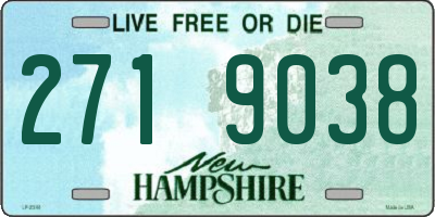 NH license plate 2719038