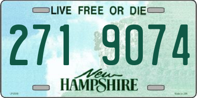 NH license plate 2719074