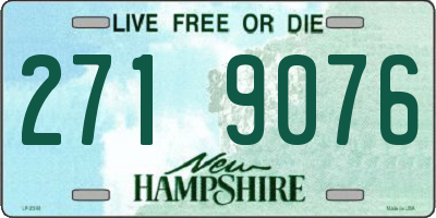 NH license plate 2719076