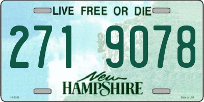 NH license plate 2719078