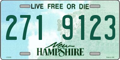 NH license plate 2719123