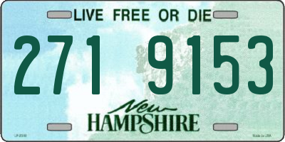 NH license plate 2719153