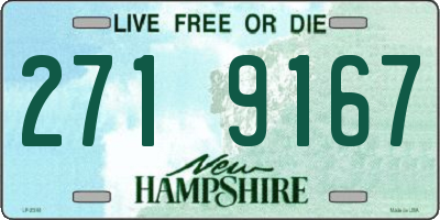 NH license plate 2719167