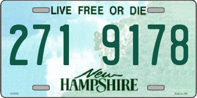 NH license plate 2719178