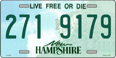 NH license plate 2719179