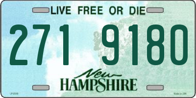 NH license plate 2719180