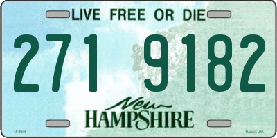 NH license plate 2719182