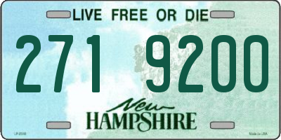 NH license plate 2719200