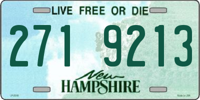 NH license plate 2719213