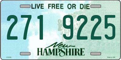 NH license plate 2719225