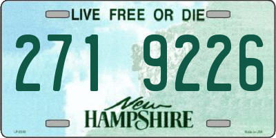 NH license plate 2719226