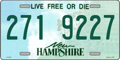 NH license plate 2719227