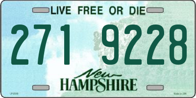 NH license plate 2719228